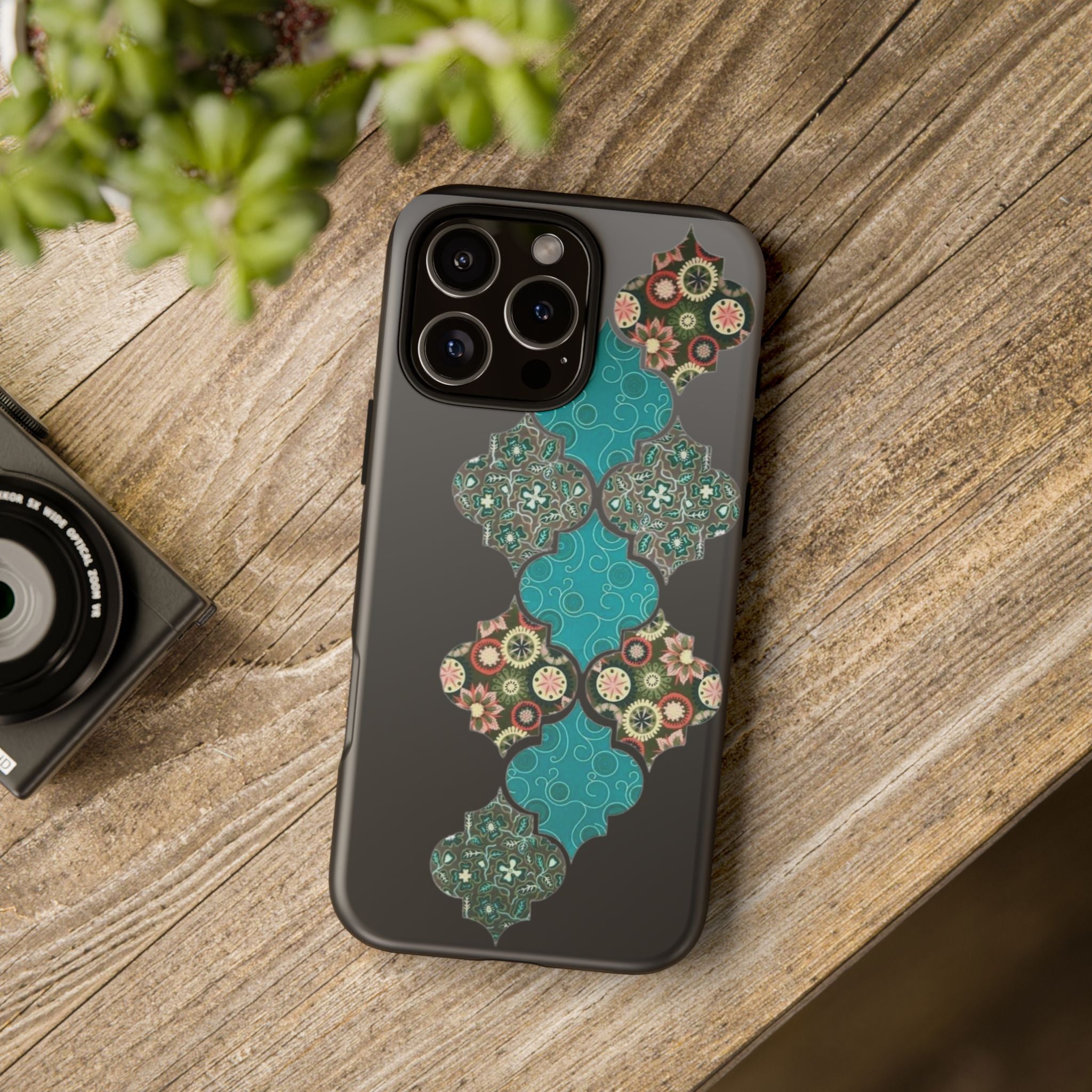 Stylish Phone Case, Bohemian Patterned Phone Cover, Protective Case for Phones, Gift for Her, Trendy Tech Accessories
