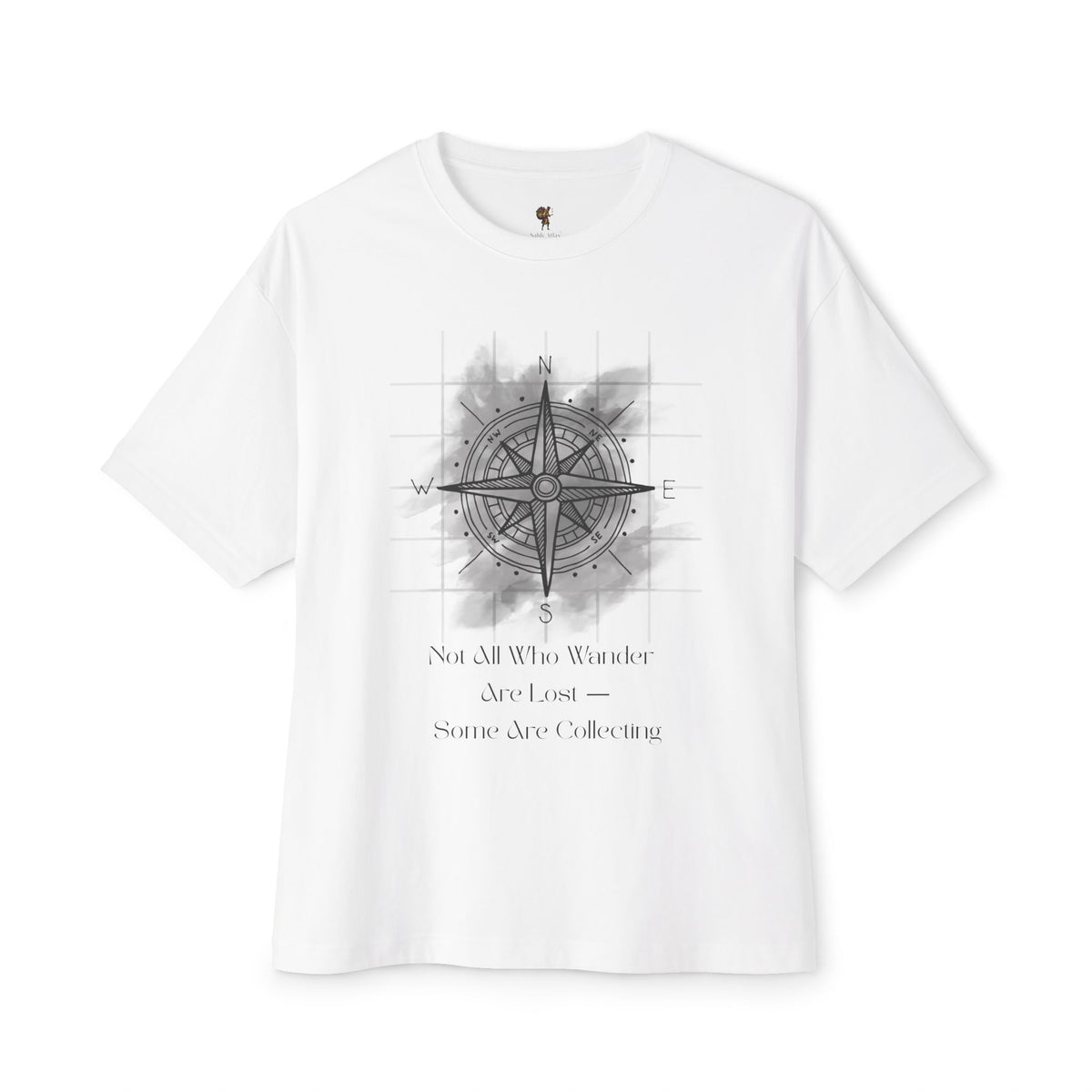 Luxury Cotton Torchbearer Unisex Tee | Sable Atlas, Oversized Boxy T-Shirt, Heritage Cotton Shirt, Unisex Tee, Boxy Comfort Fit