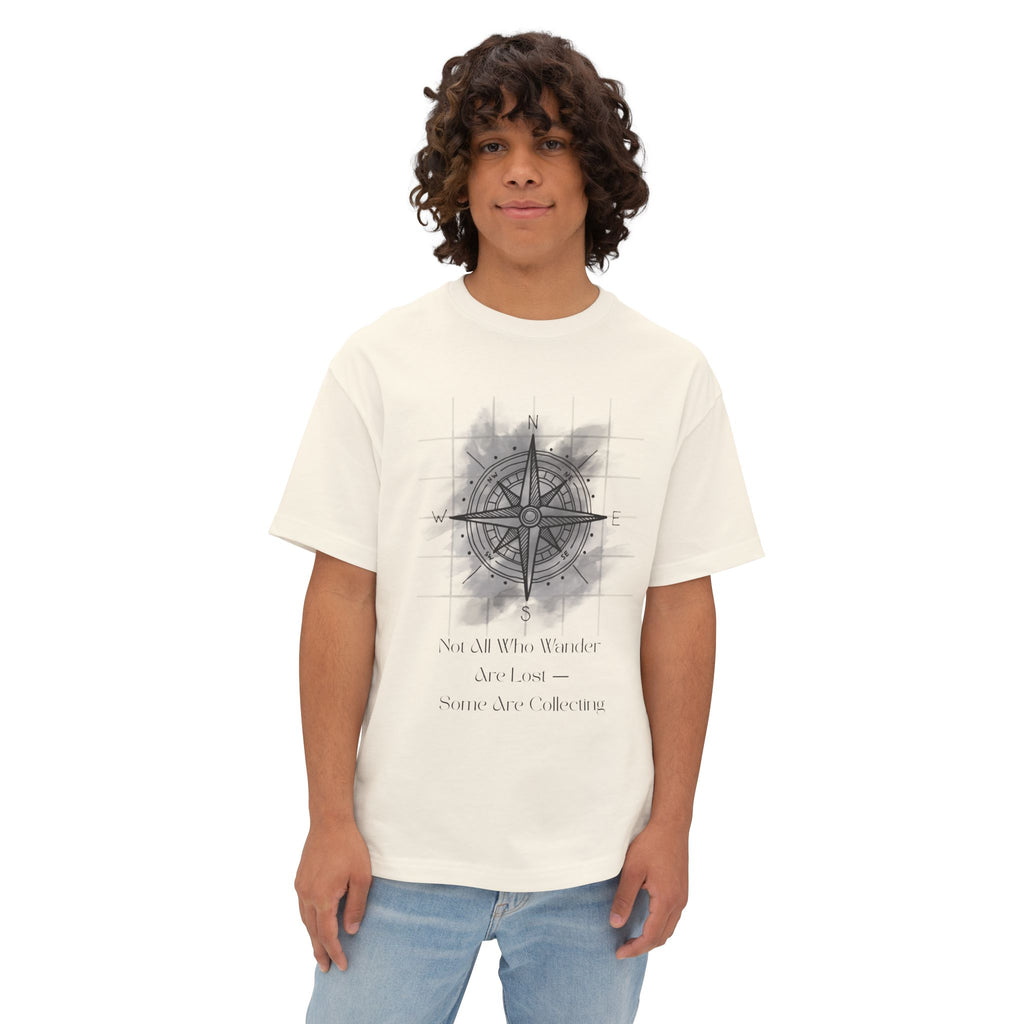 Luxury Cotton Torchbearer Unisex Tee | Sable Atlas, Oversized Boxy T-Shirt, Heritage Cotton Shirt, Unisex Tee, Boxy Comfort Fit