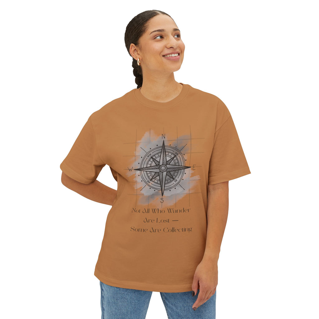 Luxury Cotton Torchbearer Unisex Tee | Sable Atlas, Oversized Boxy T-Shirt, Heritage Cotton Shirt, Unisex Tee, Boxy Comfort Fit