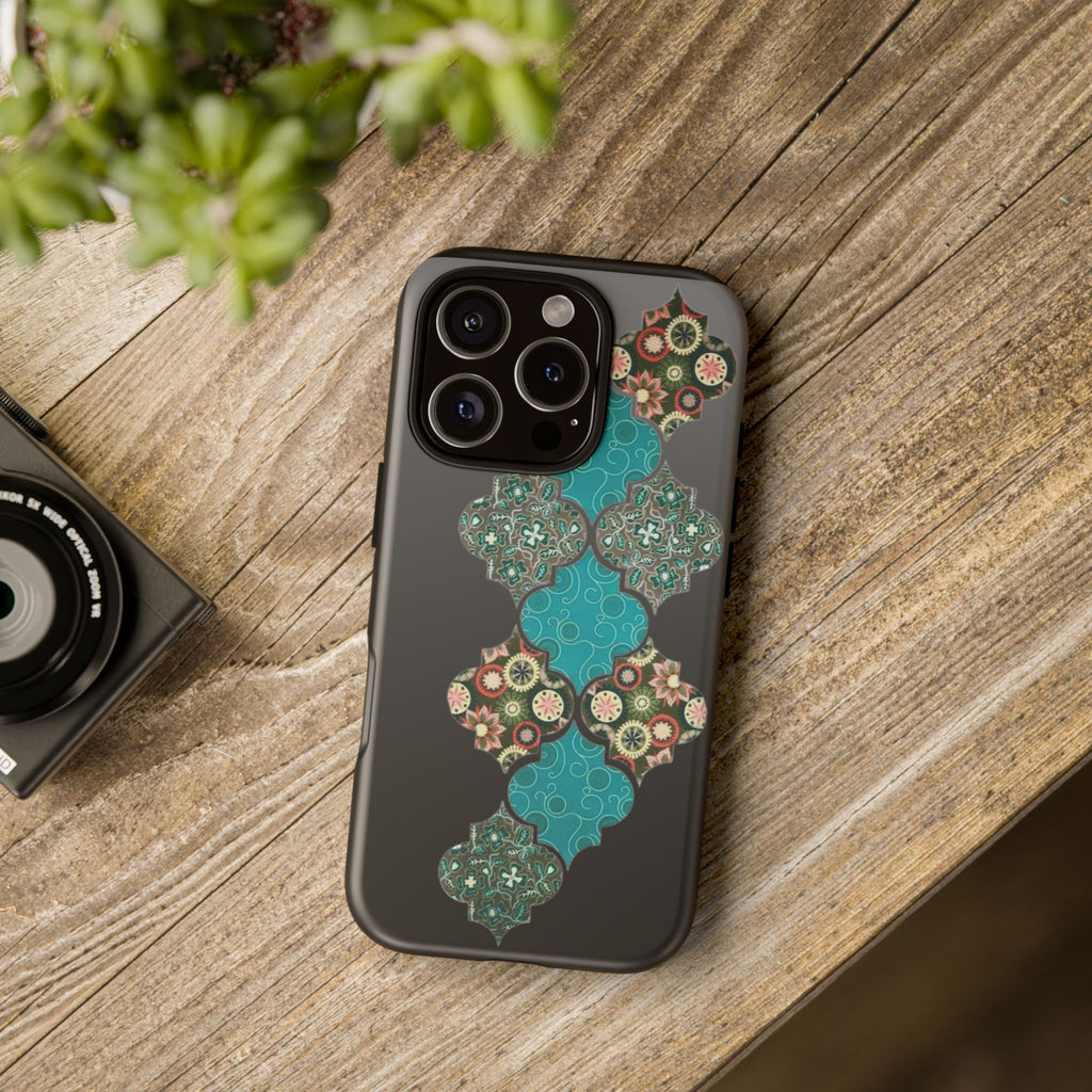 Stylish Phone Case, Bohemian Patterned Phone Cover, Protective Case for Phones, Gift for Her, Trendy Tech Accessories