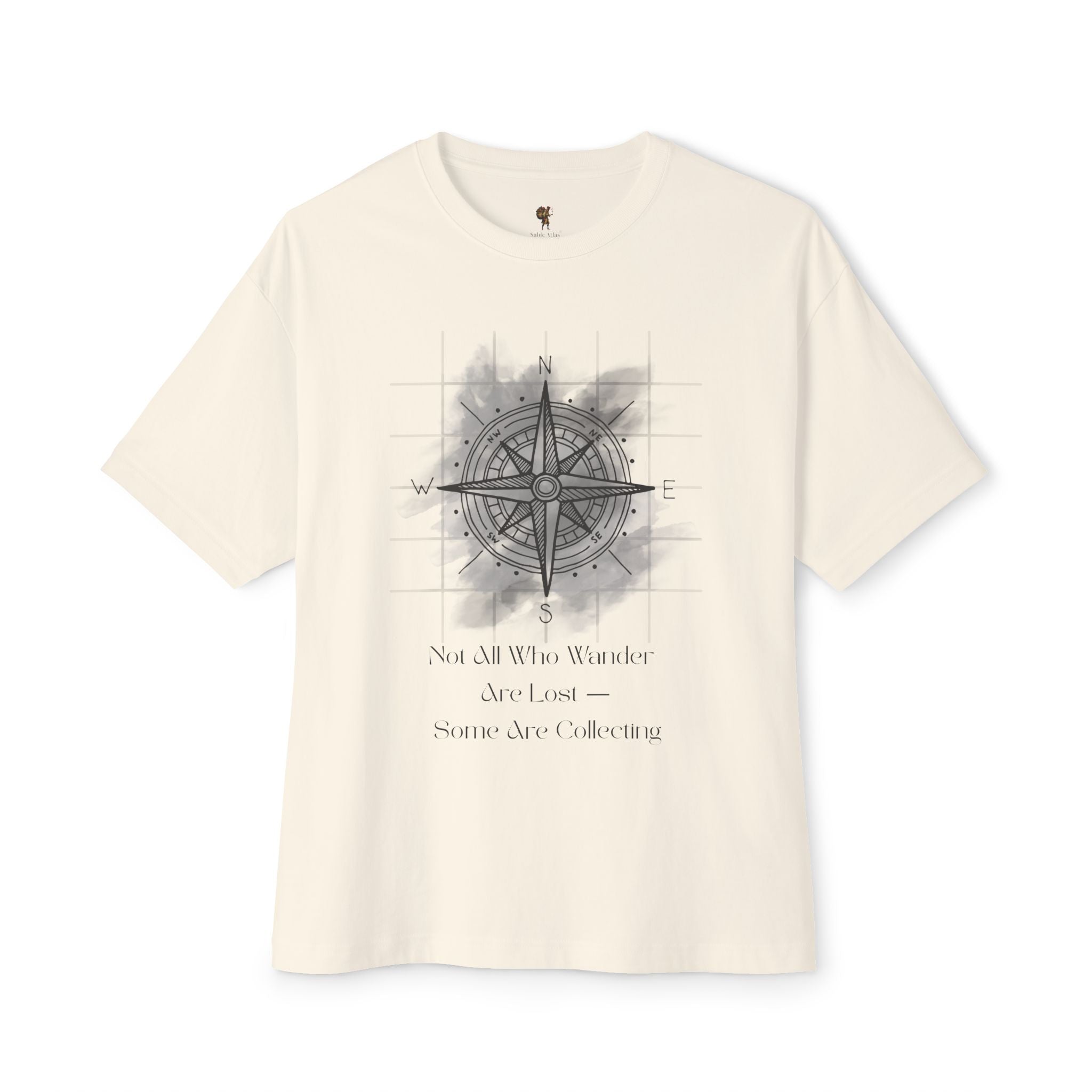 Luxury Cotton Torchbearer Unisex Tee | Sable Atlas, Oversized Boxy T-Shirt, Heritage Cotton Shirt, Unisex Tee, Boxy Comfort Fit
