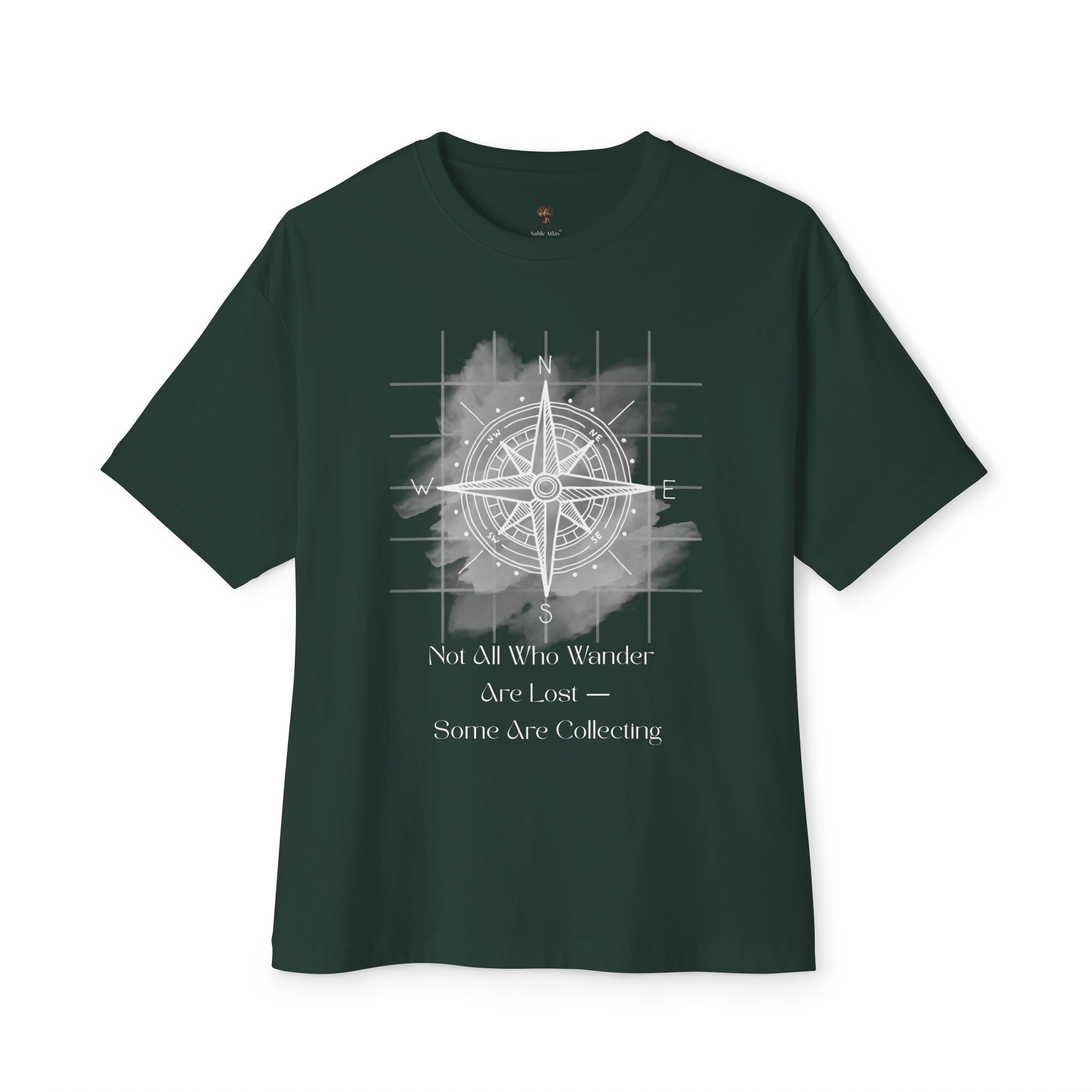 Luxury Cotton Torchbearer Unisex Tee | Sable Atlas, Oversized Boxy T-Shirt, Heritage Cotton Shirt, Unisex Tee, Boxy Comfort Fit